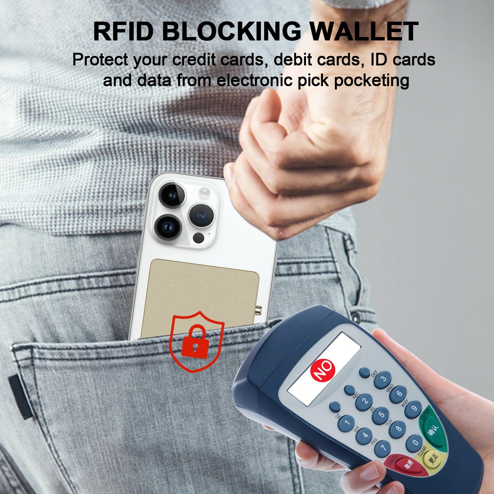 TOYFID All - Aluminum Pop Up Slide Rfid Slim Card Holder Wallet With Airtag Holder - BAROMI