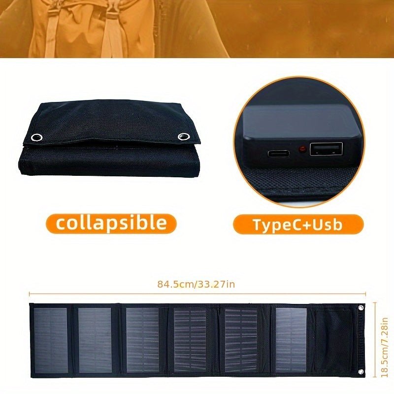 60W Foldable Solar Panel with USB - C Output - BAROMI