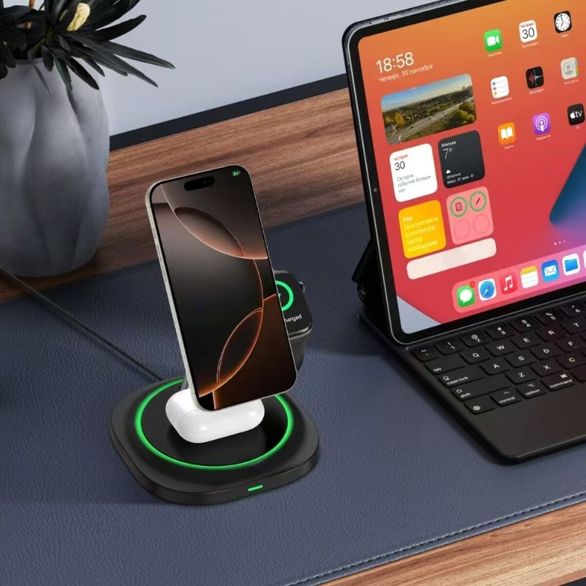 Muvit™ Wireless Charging Pad – Universal Fast Charge - BAROMI